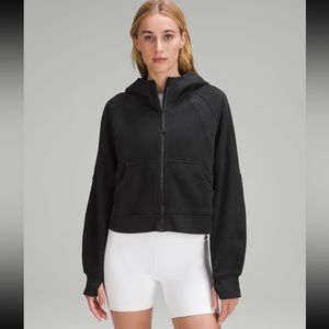 Scuba oversized full-zip hoodie